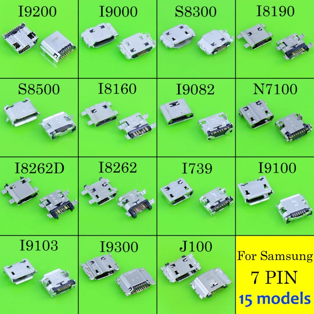 10 шт. мини порт зарядки Micro USB разъем питания для samsung Galaxy S3 i9300 I9305 USB разъем Micro USB розетка 11pin