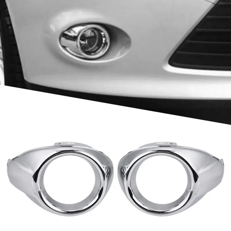 1 пара противотуманных фар переднего бампера ободок Накладка для Ford Focus 2012 2014