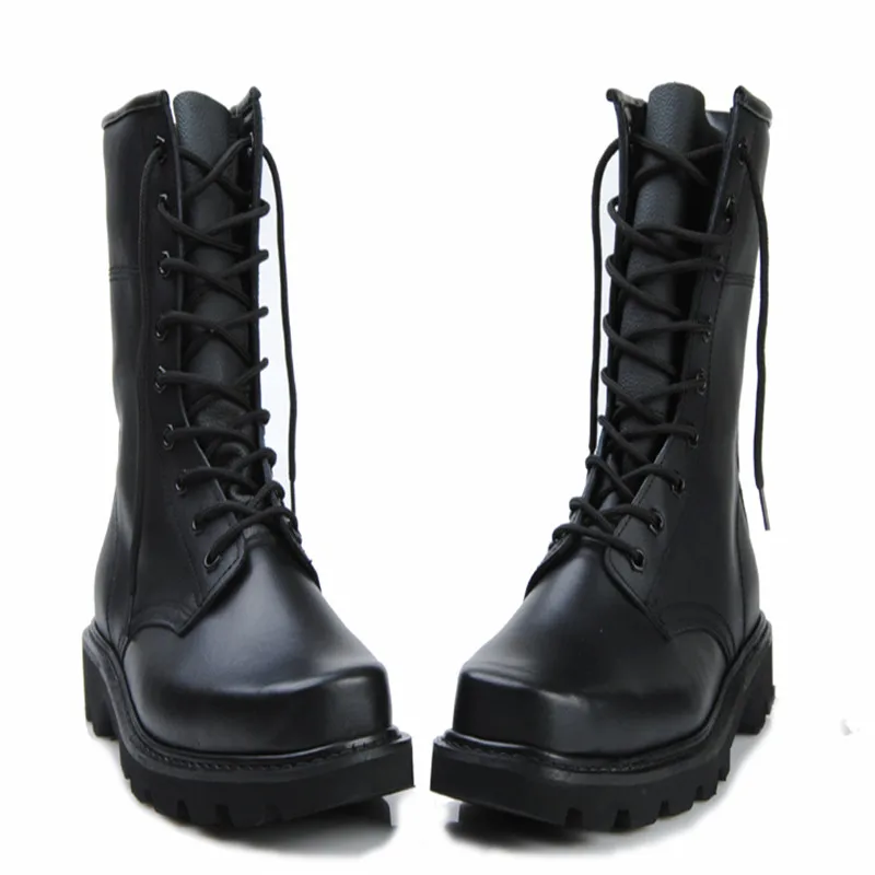 Мужские кожаные ботинки с металлическим носком | Обувь