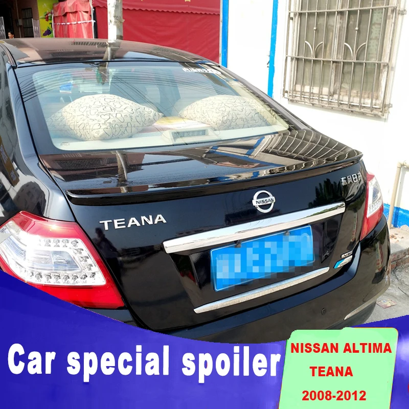 2008 2009 2010 2011 2012 для nissan altima Спойлер ABS материал любой цвет краска спойлер Teana задний багажник крыши праймер спойлер