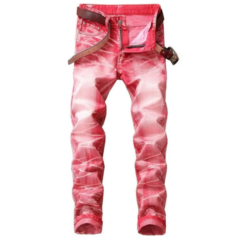 HIRIFULL высокое качество Ретро стиль мужские джинсы вареные тонкие обтягивающие