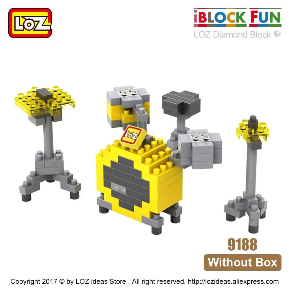 9188 Without Box LOZ алмазные блоки миниатюрные музыкальные инструменты музыкальная гитара пианино скрипка джазовый соус модель пластиковые сборные игрушки для детей 9188-9196 - Цвет: 9188 Without Box