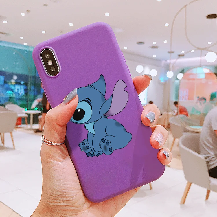 purple-2631 Милые Мультяшные цветные силиконовые мягкие чехлы из ТПУ для телефонов iPhone5 5S se 6 6p 6s 7 8 Plus X XR Xs Max 11 11pro 11proMAX - Цвет: purple-2631