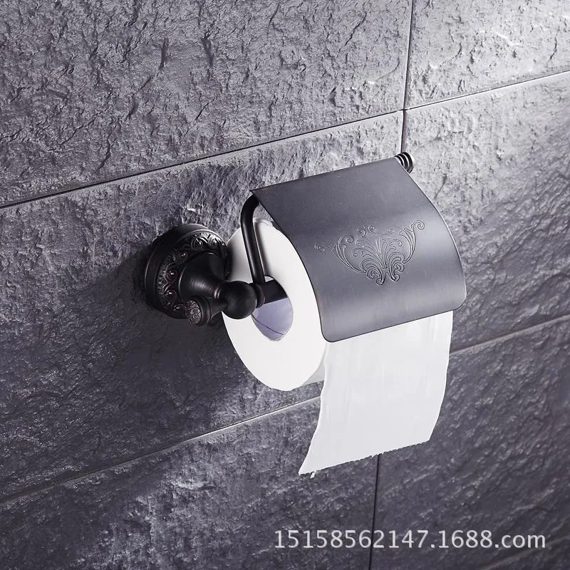 Европейская вешалка для бумажных полотенец из меди черной бронзы подвеска