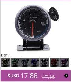 CNSPEED Shark pin 2," 60 мм 12 В универсальный вакуумный измерительный прибор 0-30 фунтов/кв. дюйм для автомобиля Honda автомобильный измерительный прибор 7 цветов светодиодный