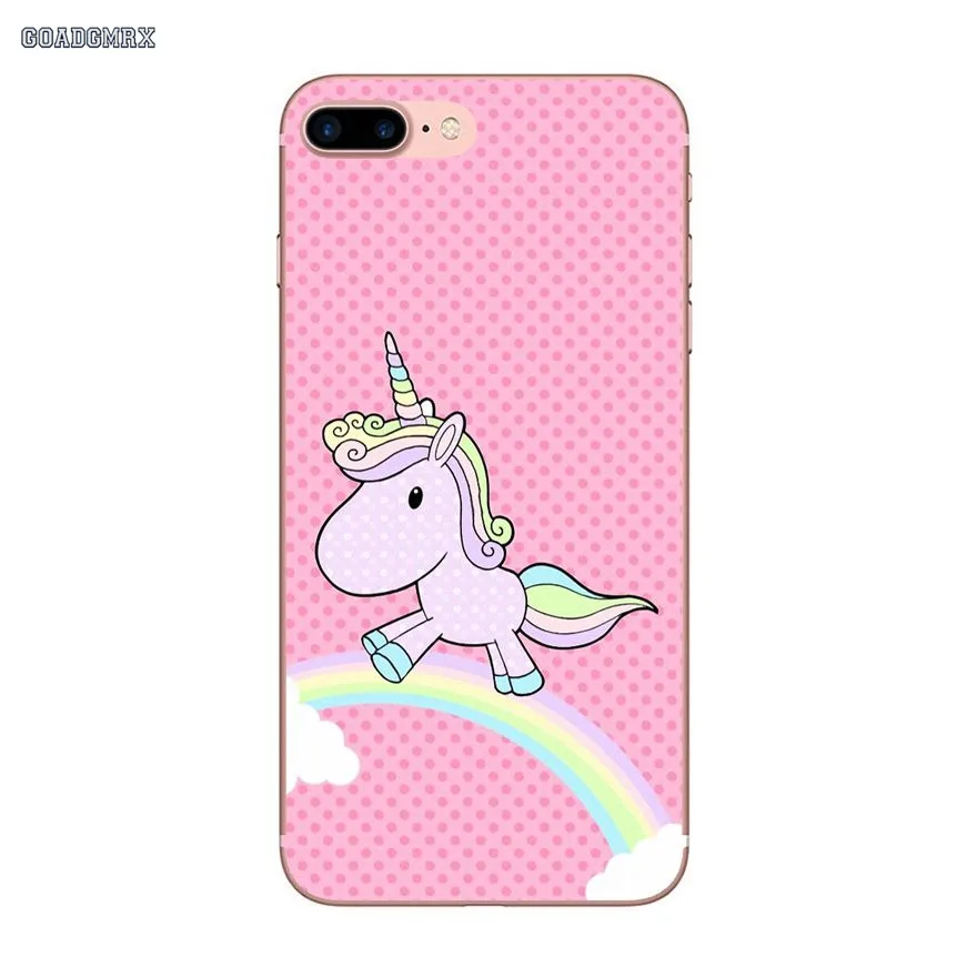 Мягкие прозрачные чехлы для Samsung Galaxy J3 J5 J7 A3 A5 A7 2015 2016 2017 Note 3 4 5 8 Rainbow Horse Unicorn |