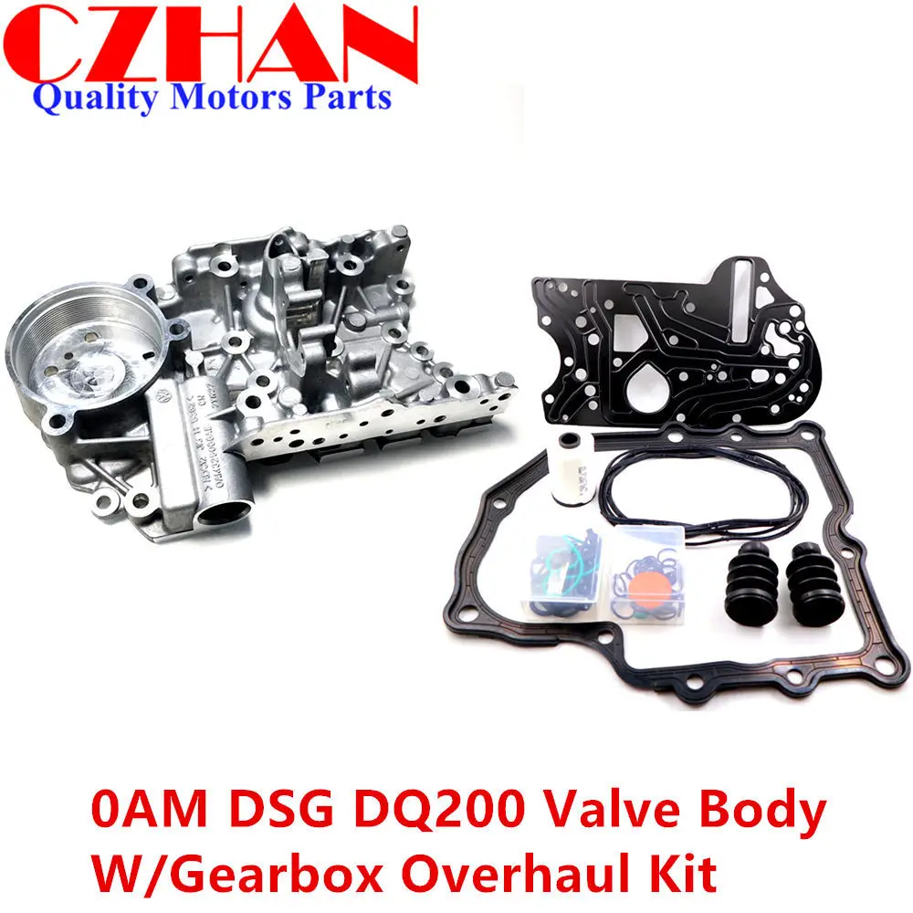 DSG DQ200 0AM 0AM325066AC 0AM325066C 0AM325066AE 0AM325066R Valvebody накопить корпус w/коробка передач Ремонтный комплект для Audi Skoda
