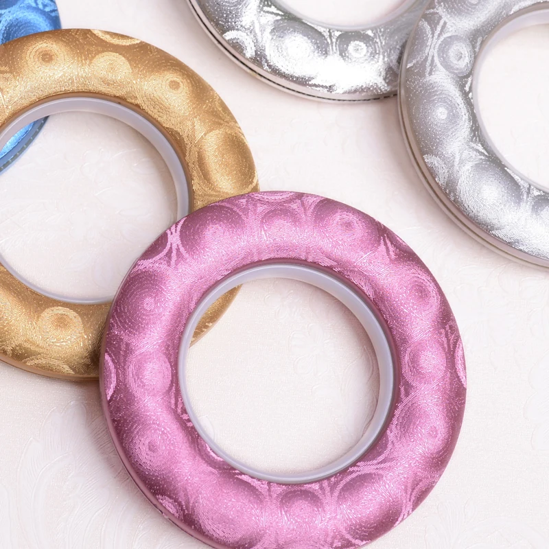 

50Pcs/lot Mute Roman Circle Curtain Rings Punch Nano Ring Curtain Accessories Silencer Curtain Grommet Rod Top Eyelets Buckle