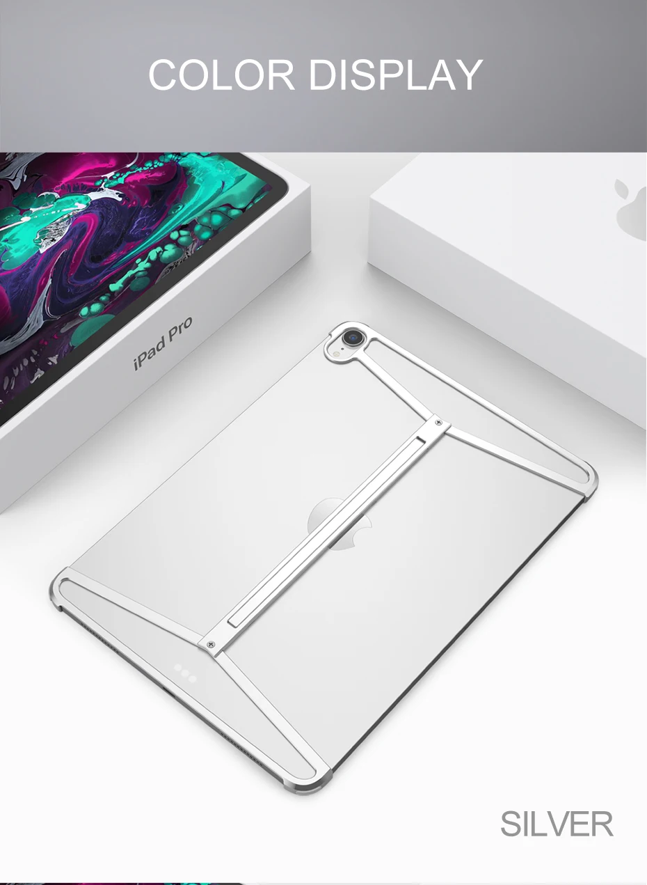 Для IPAD pro металлический чехол для подушки безопасности индивидуальный простой защитный чехол для IPAD 9,7 дюймов с кронштейном металлический корпус