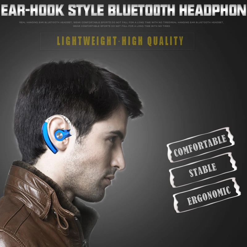 Bluetooth наушники Беспроводной V4.1 Hands free стерео гарнитура с микрофоном автомобиля