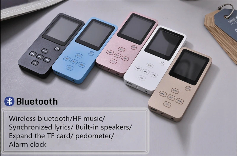 Высокое качество беспроводной Bluetooth Hifi 4 ГБ 8 ГБ Mp3 музыкальный плеер неразрушительная Поддержка Расширенная TF карта FM Walkman Mp3 плеер