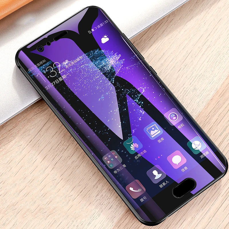 IMIDO полное покрытие для Huawei P10 Lite Plus анти-синее закаленное стекло P 10 защита экрана