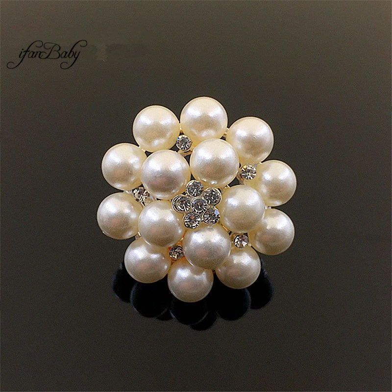 

Alloy Flat back for DIY Hair Accessories pearl rhinestone buttons
