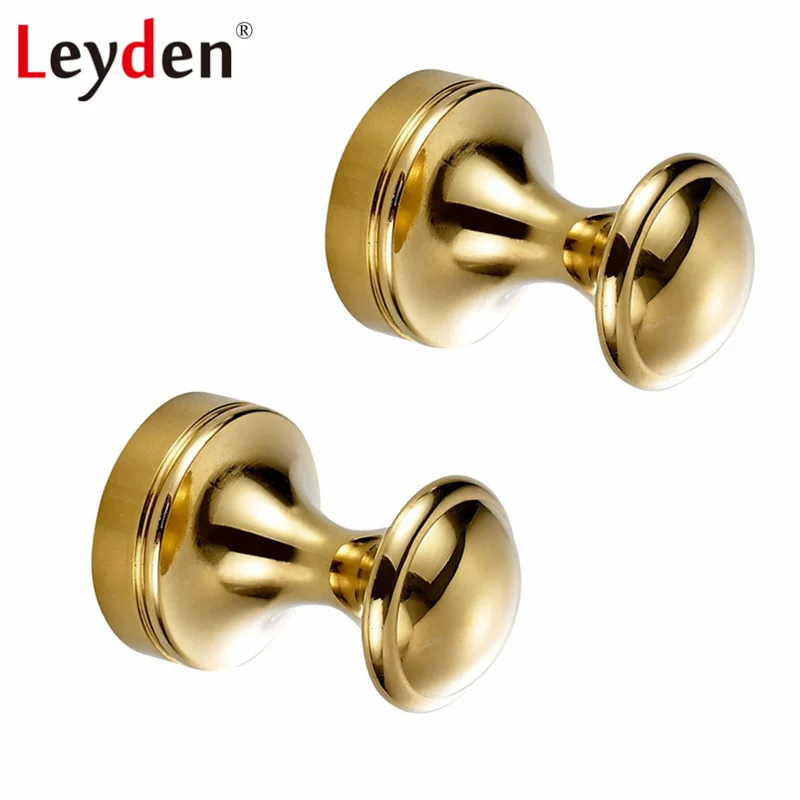 Медные металлические крючки для пальто Leyden хромированная Золотая подвеска