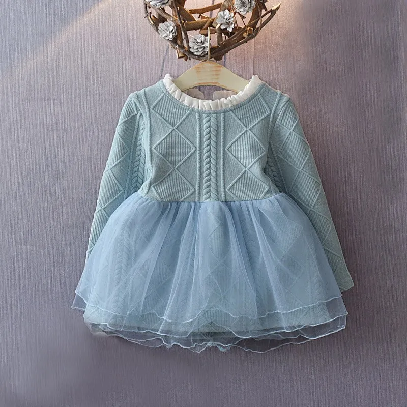 Весенне-осенние платья для маленьких детей Милое платье принцессы девочек Vestido