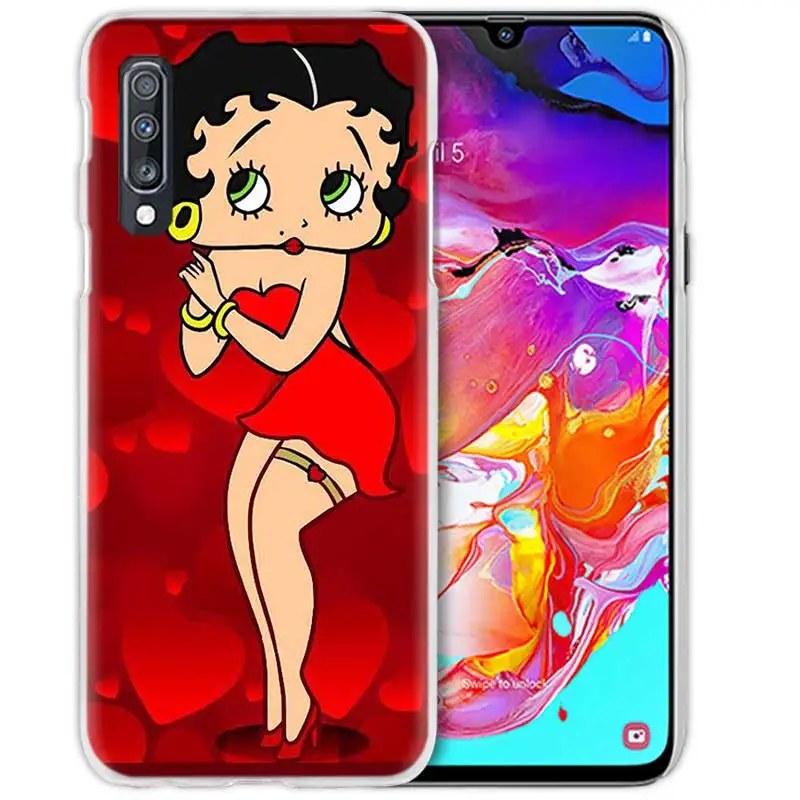 02 Betty Boop пикантные чехол для samsung Galaxy M40 A50 A80 A70 A60 A40 A30 A20e A10 J4 J6 плюс J8 S10e S10 5G жесткий чехол из ПК для телефона - Цвет: 02