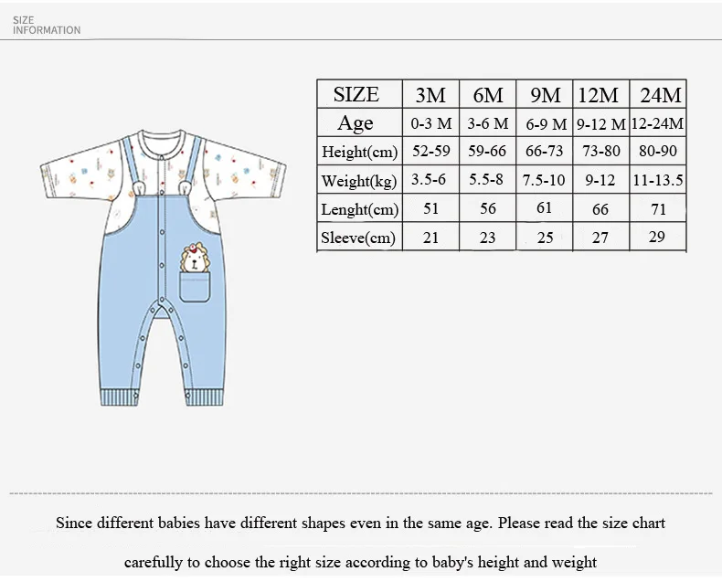 COBROO Newborn Baby Boy Clothes Rompers Cotton Cute Lion King Pattern Long Sleeve Jumpsuit 0-24 Month NY150103 |