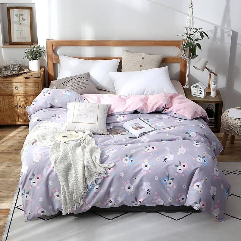 Пододеяльник с лавандовым принтом одеяло/одеяло чехол из 100% хлопка мягкий на