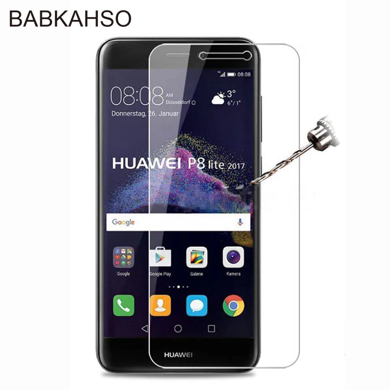 2 шт закаленное стекло для Huawei P8 Lite 2017 Защита экрана P8Lite Honor 8 анти царапина