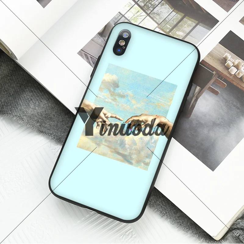 Yinuoda арт статуя Давида красочные милые аксессуары для телефона чехол Apple iPhone 8 7 6 6S