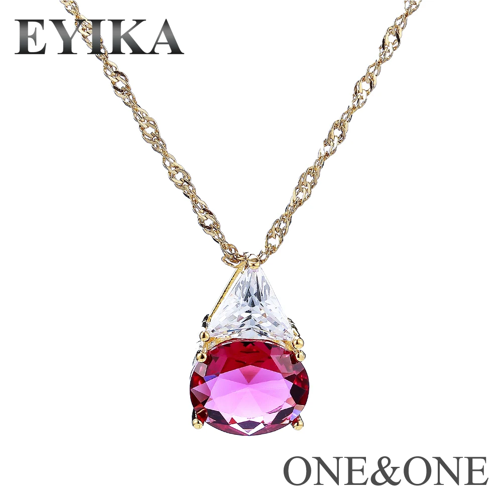 EYIKA Newest design Crown 21X40mm Pendant Necklace came with micro Cubic zirconia Women Jewelry | Украшения и аксессуары