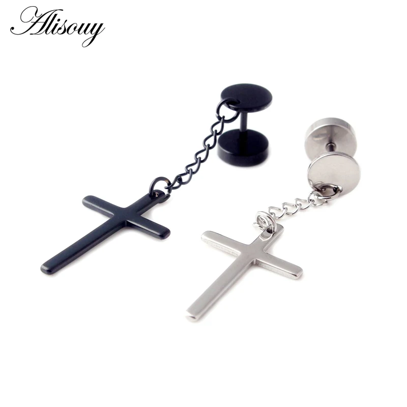 моносерьга кафф. серьги крестик серебро 925. серьга-кликер для двух проколов. серьги кресты черные с цепочкой. сережка крестик с цепочкой.