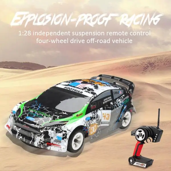 LeadingStar Wltoys K989 1/28 2,4G 4WD матовый RC пульт дистанционного управления ралли автомобиль RTR с передатчиком