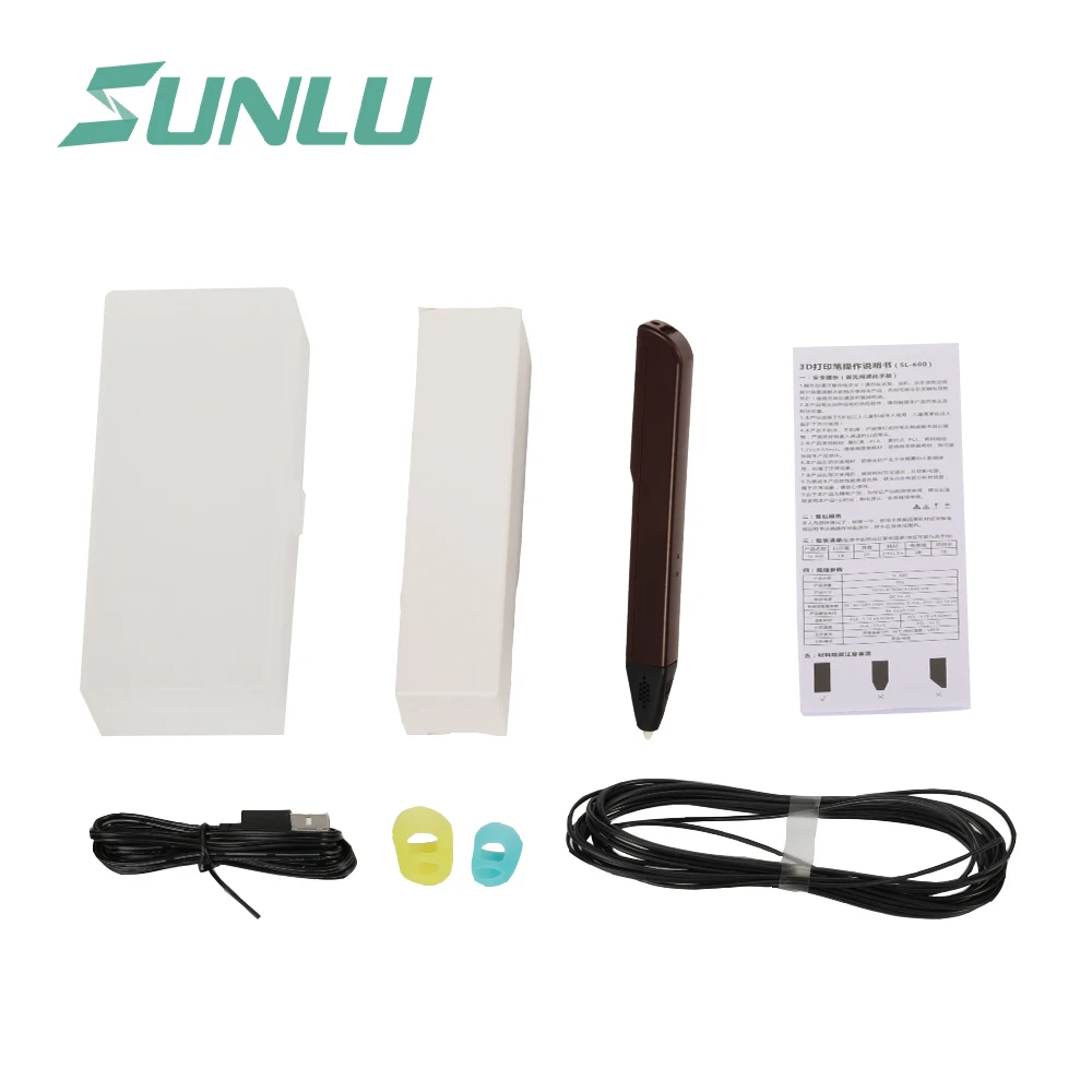 Android usb 3d Ручка Новинка sunlu SL-600 3D Ручка Поддержка PLA/PCL нити 1,75 мм модный дизайн 3D Ручка для рисования