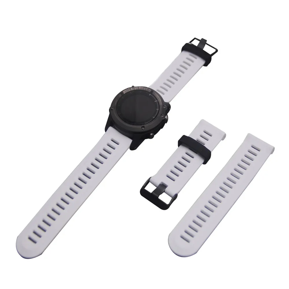Ремешок силиконовый сменный для наручных часов Сапфировый Браслет Garmin Fenix 3 / HR