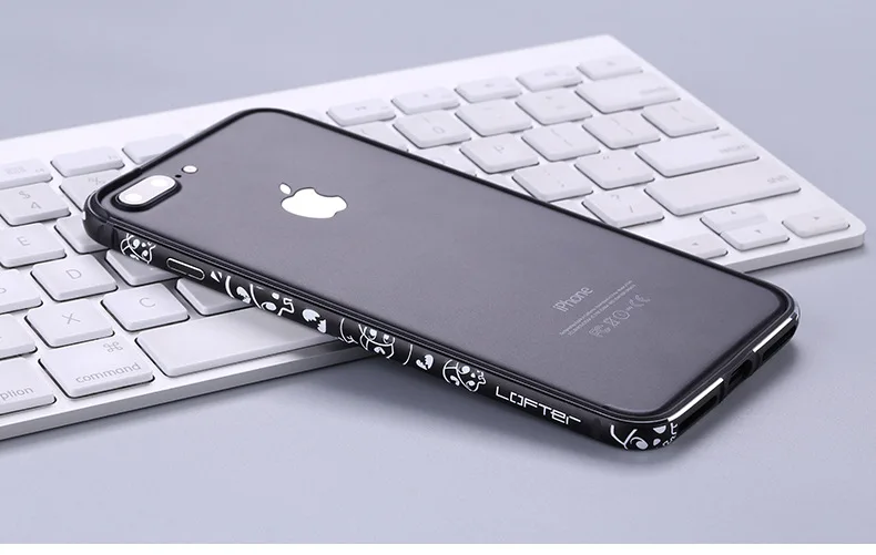 Алюминиевый металлический бампер Lofter для Apple iPhone6 7 8 iPhone 7 8 Plus, чехол с мультяшной рамкой, металлический чехол, защитный чехол, Capinha