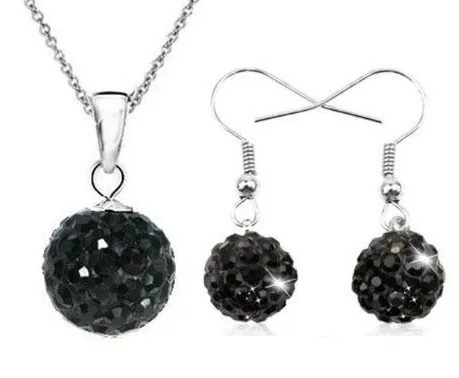 Самая низкая цена 10 мм глина смешанный черный MOW микро паве диско шар