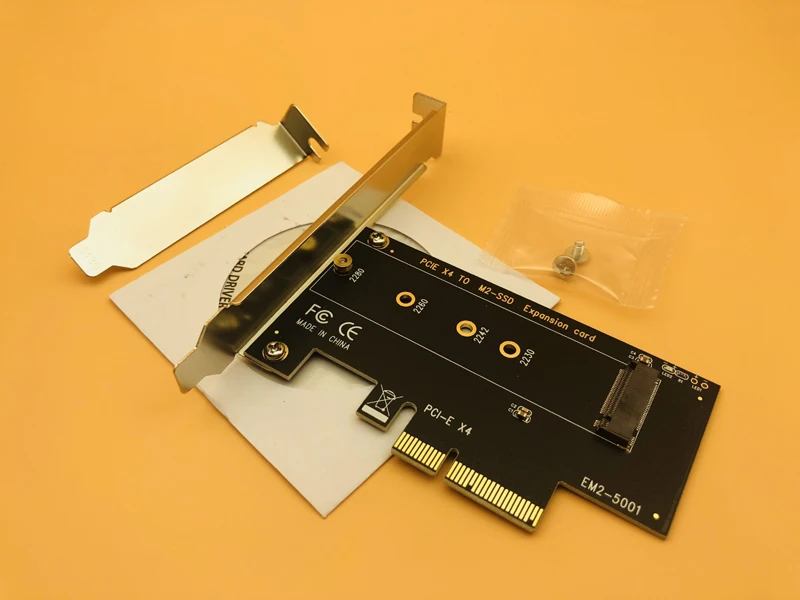 Плата адаптера M.2 NVMe SSD к PCIe порт для ключа M поддержка PCI Express 3 0x4 2230 2242 2260 2280 Размер