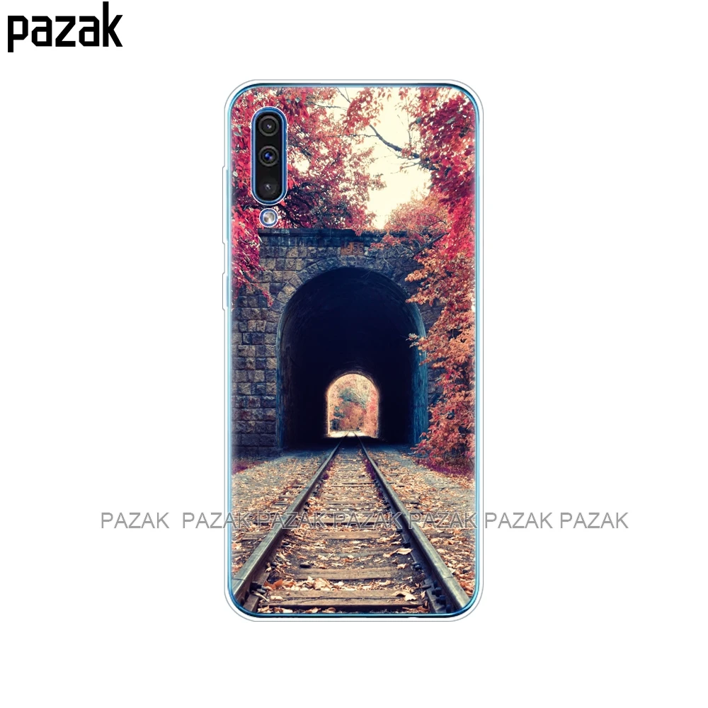 61382 Чехол для Samsung Galaxy A50, силиконовая прозрачная задняя крышка, чехол для телефона Samsung A50 A505 A505F, SM-A505F, мягкий чехол 6,4, чехол, бампер - Цвет: 61382