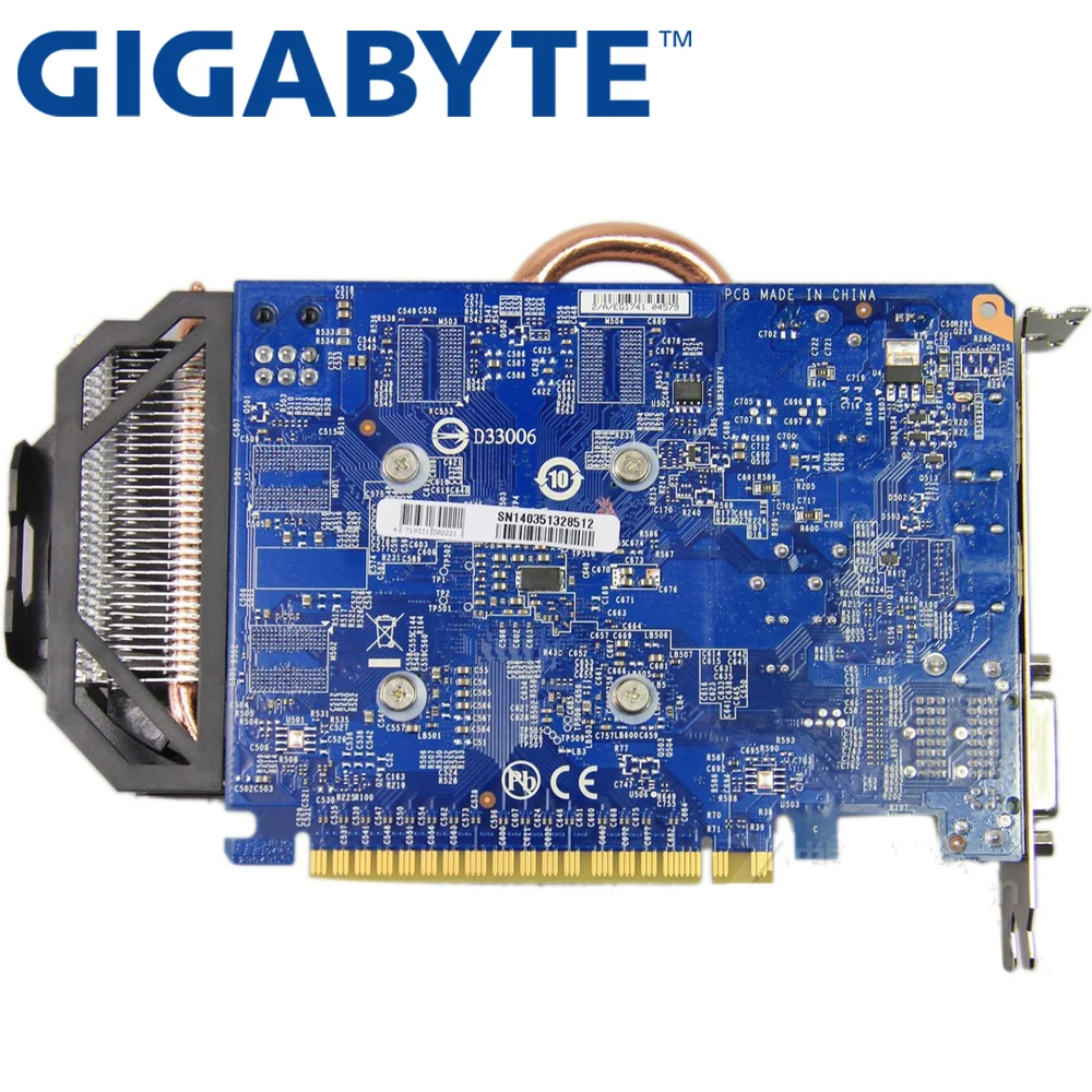 Видеокарта GIGABYTE Оригинал GTX 750 Ti 2 Гб 128 бит GDDR5 видеокарты для nVIDIA Geforce 750Ti Hdmi Dvi б/у VGA