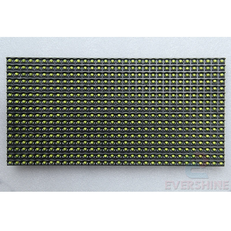Наружный светодиодный дисплей 32x16 пикселей модуль p10 DIP одна желтая светодиодная