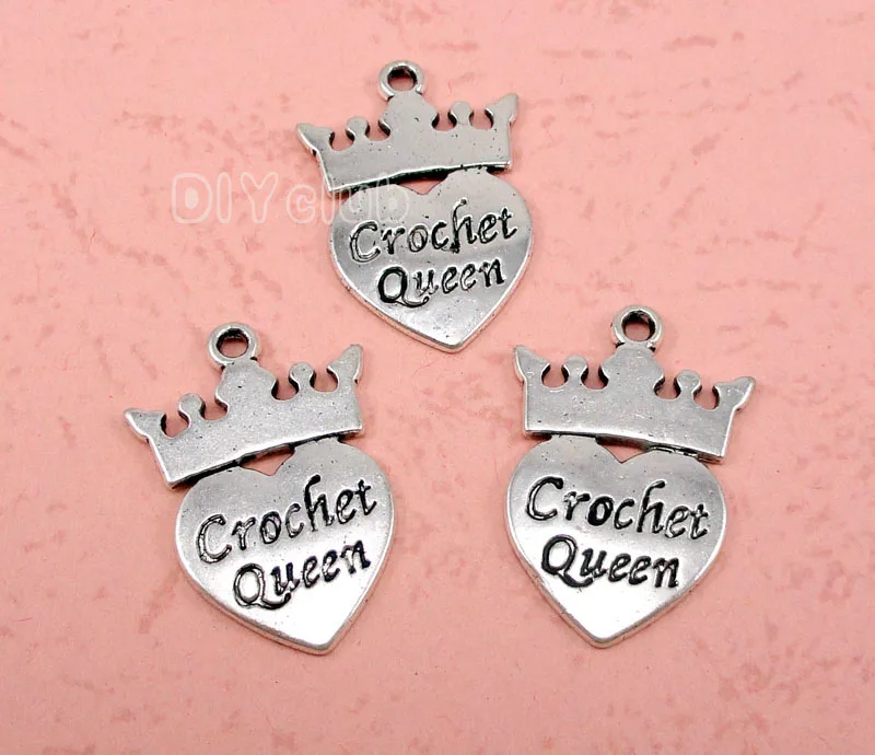 50 шт. подвеска в античном стиле из серебра 25 х17 мм|charm pendant|queen charmsilver charm pendant |