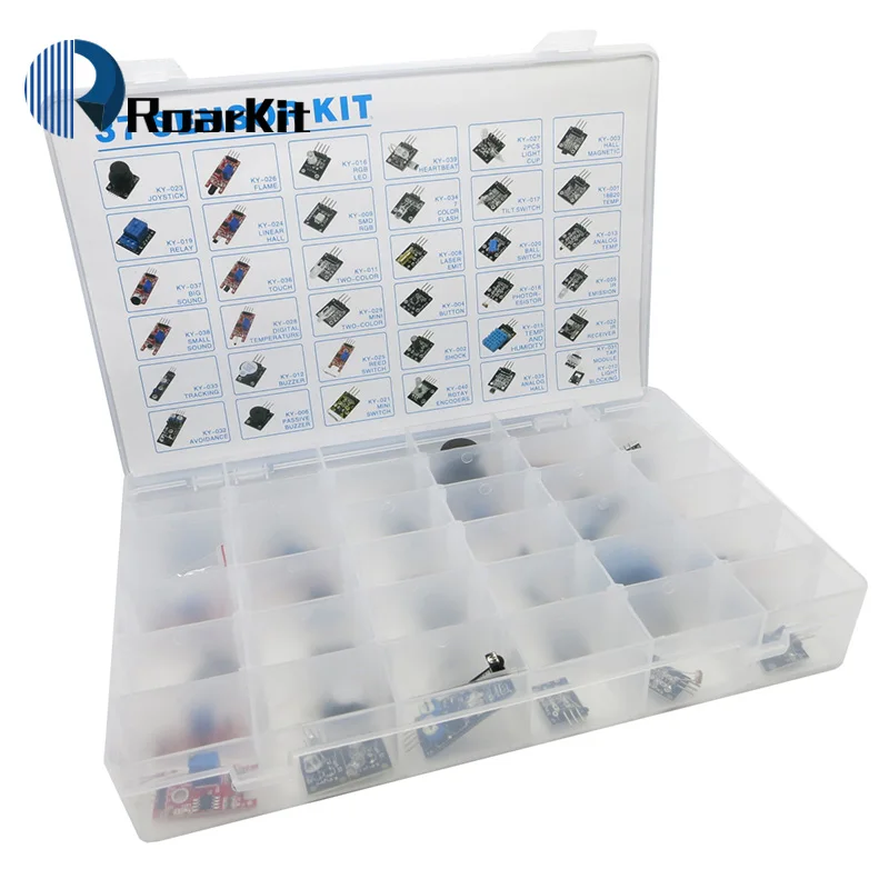 Комплект для самостоятельной сборки датчика с коробкой 37 в 1 Arduino