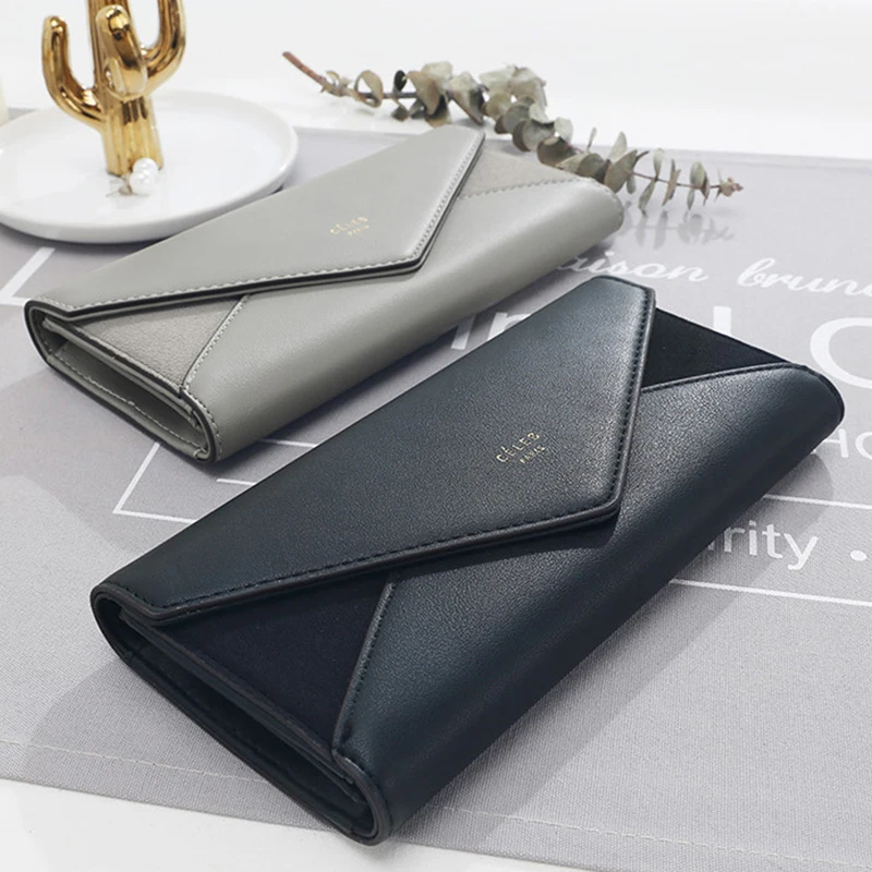 Женские бумажники и сумочки Длинный кошелек клатч дизайнерский Карманный