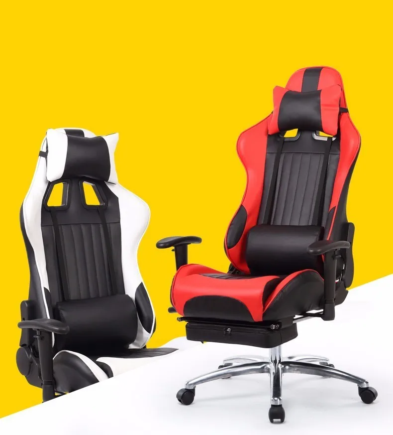 Multifunctional Fashion Boss Chair WCG Computer Gaming Chair Household Reclining Office Chair With Footrest Racing Seat
