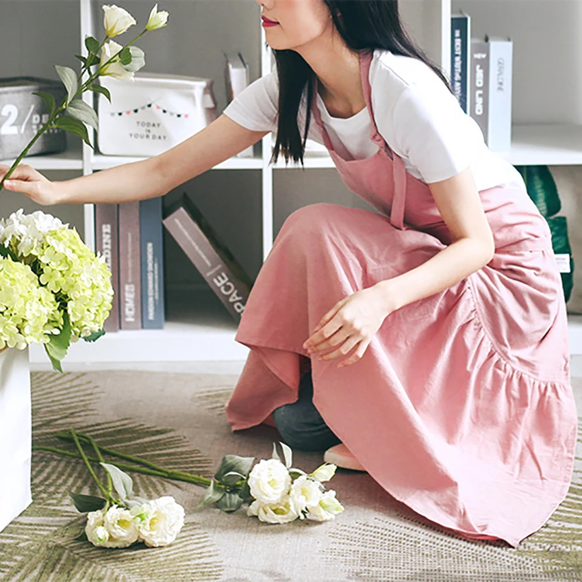 Удлиненный фартук рыбий хвост в японском стиле Рабочая Униформа для магазина