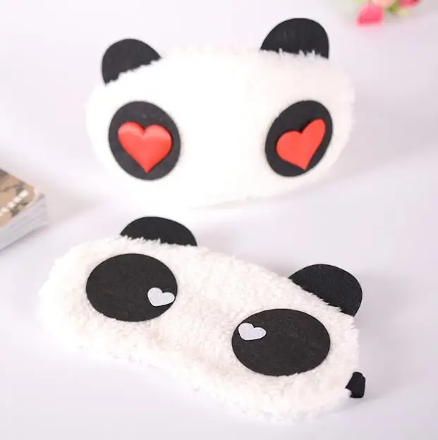 Лидер продаж 3 шт./лот милая маска для сна с изображением панды и глаз мягкая