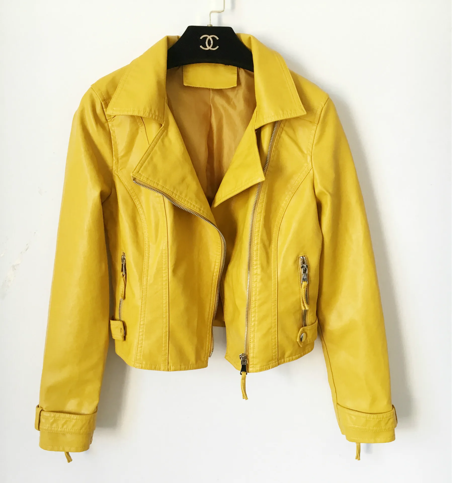 Fitaylor мотоциклетная кожаная куртка Женская весенне осенняя верхняя одежда