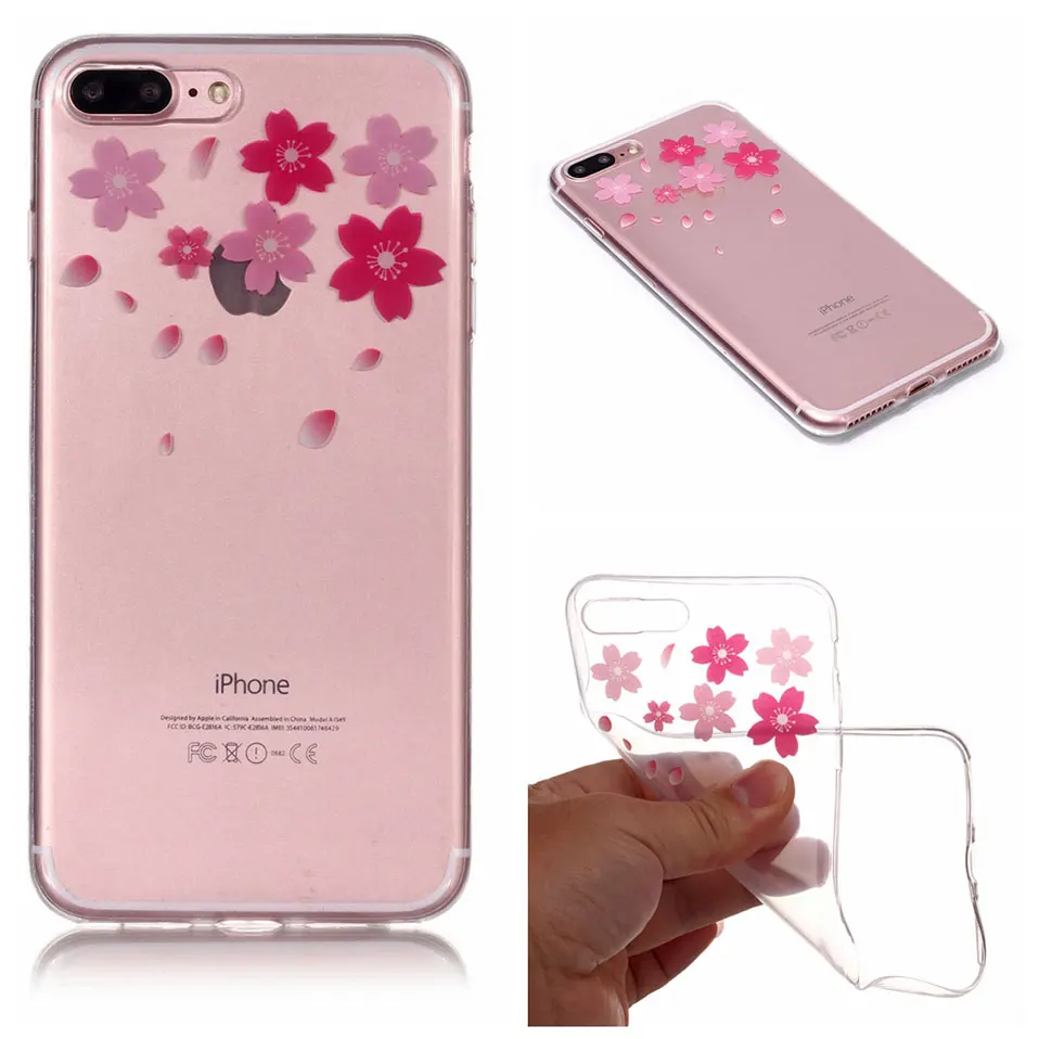 Модная Обложка для iPhone 5 6 7 8 X Cherry Blossom чехол телефона 5S 6S SE принципиально плюс Капа
