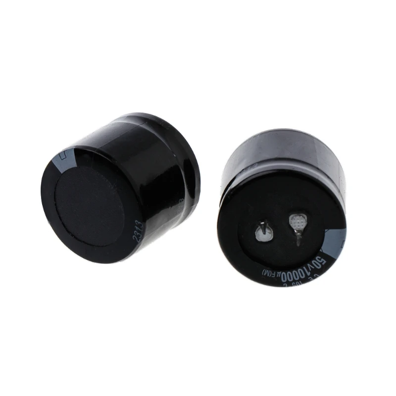 2 Pcs 10000uF 50V Capacitance Snap-in Aluminum Electrolytic Radial Capacitor | Электроника
