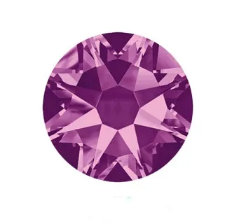 amethyst Высокое качество, 8 больших+ 8 маленьких 16 граней, стразы горячей фиксации! Железный кристалл с супер сильным клеем и блестящий светильник - Цвет: amethyst