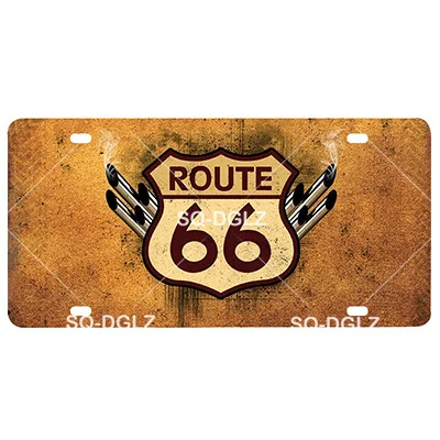 [SQ-DGLZ] Route 66 номерной знак Настенный декор мать дорога Олово знак США дорога металлическая картина "знак" таблички плакат