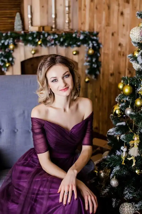 Женское вечернее платье трапеция Beauty Emily длинное фиолетовое красное серое с