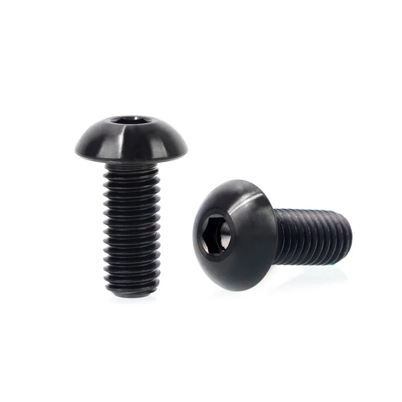 Риск 2 шт. M5x12mm титановая бутылка каркасный болт MTB держатель для бутылки велосипедный шурупы Аксессуары для велосипеда бутылки воды крепежные болты - Цвет: Черный