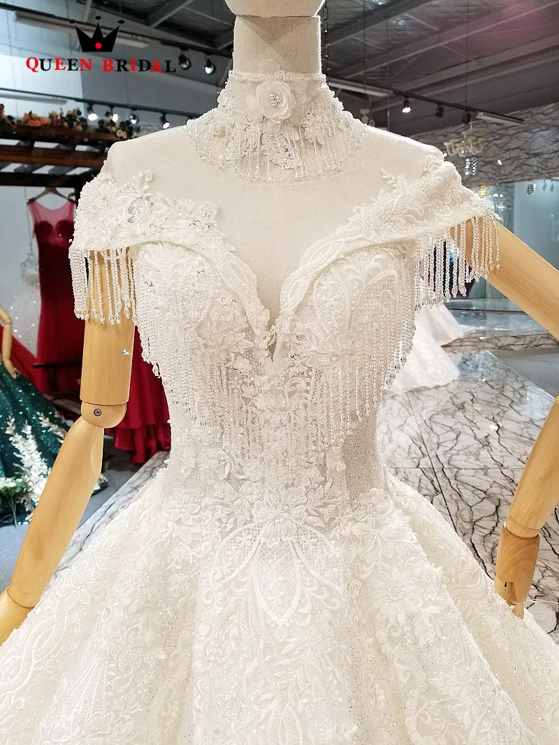 New Arrival Hot Sale 2021 Vestido De Noiva Custom Made Ball Gown Elegant Wedding Dresses QUEEN BRIDAL Robe De Mariee WD157