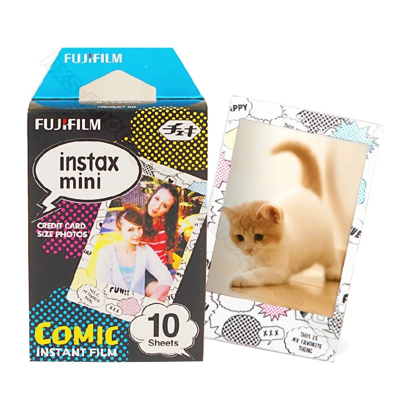 Подлинная 10 листов комиксов Instax Fujifilm фотобумага для Fuji Instant Mnini 9 8 50s 7s 90 25 камер